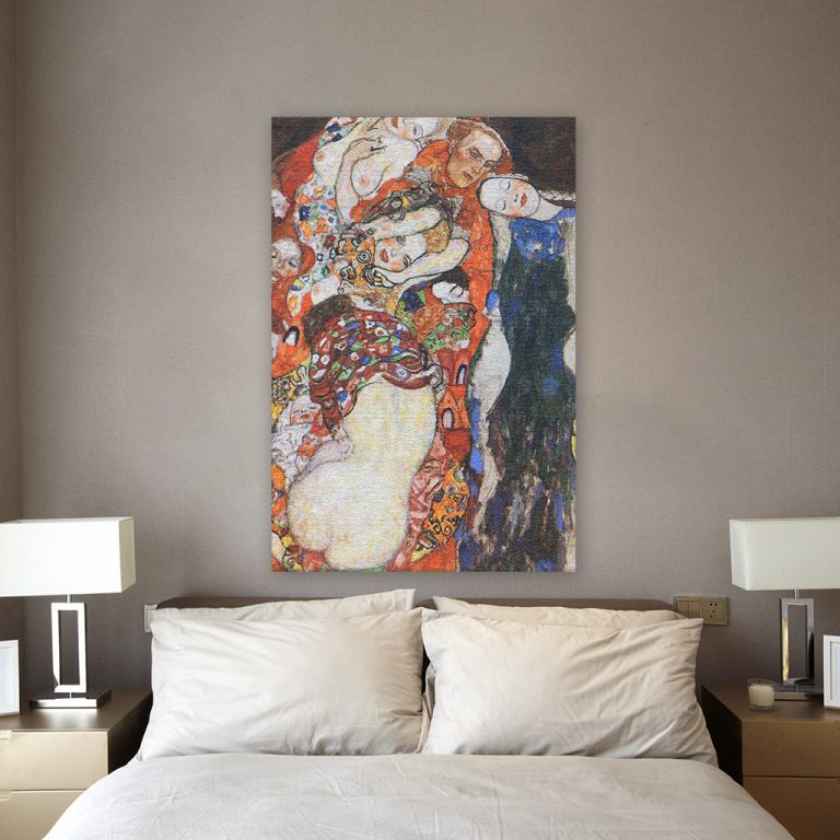 pinakas-se-kamva-kathetos-krevatokamara-c-10090-gustav-klimt-the-bride-part1