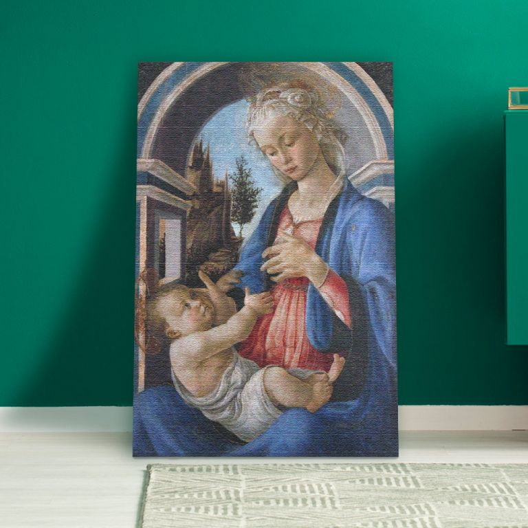pinakas-se-kamva-kathetos-saloni-f-10015-botticelli-virgin-con-bambino