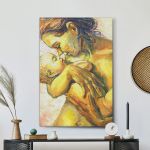 pinakas-se-kamva-kathetos-saloni-i-11035-woman-with-a-child-in-her-arms