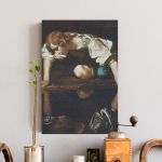 pinakas-se-kamva-kathetos-saloni-j-10103-caravaggio-narcissus