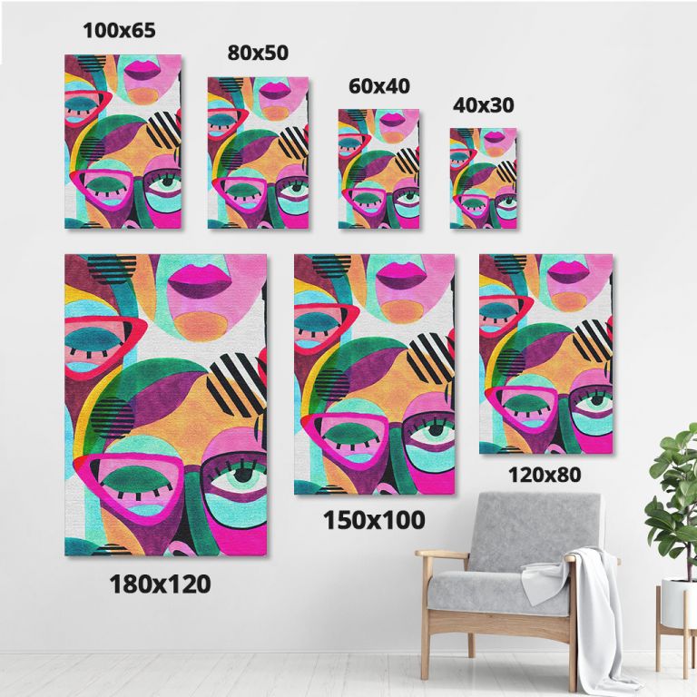 pinakas-se-kamva-kathetos-saloni-sizes-11029-woman-portrait-with-glasses