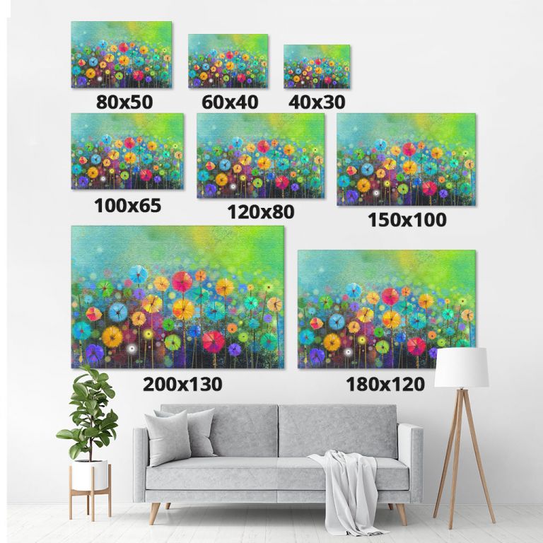 pinakas-se-kamva-orizontios-saloni-m-01048-soft-color-on-green-color-background
