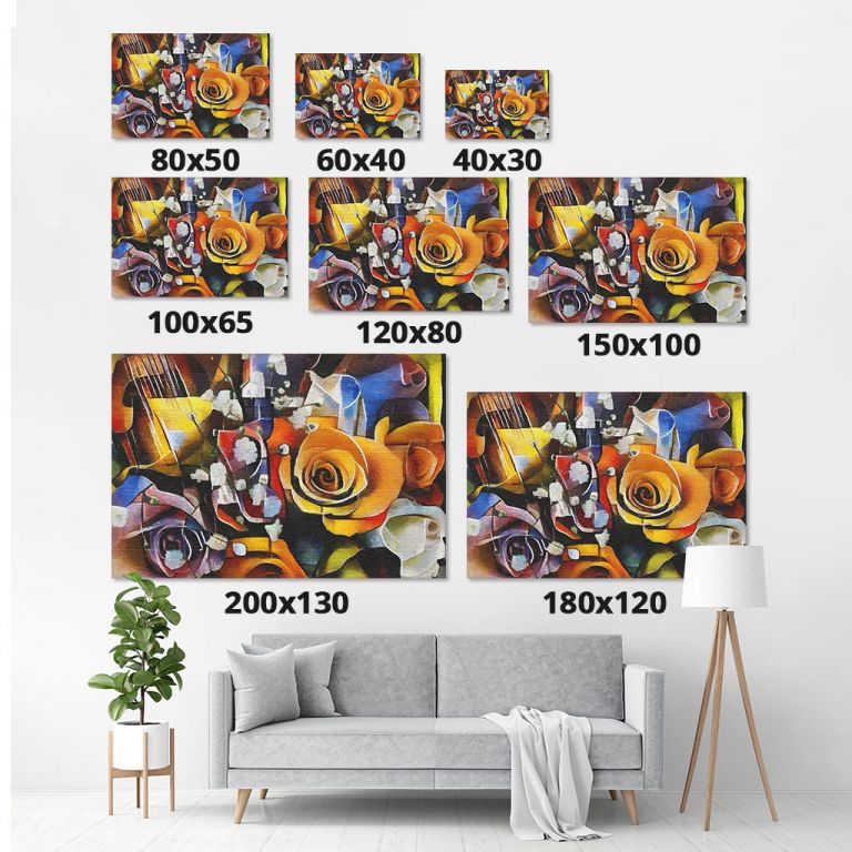 pinakas-se-kamva-orizontios-saloni-m-01128-bouquet-of-beautiful-flowers