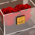 Παντοτινό Τριαντάφυλλο με Δώρο Λαμπάδα, Roses Red