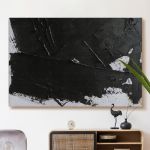 pinakas-se-kamva-orizontios-saloni-e-01372-contemporary-art-black-paint-on-white