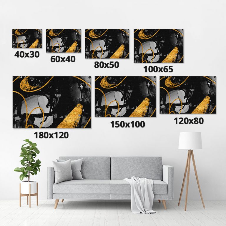 pinakas-se-kamva-orizontios-saloni-m-05517-luxurious-ink-bouquet-nature-artgold-very