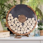 Premium Ξύλινο Ευχολόγιο, Modern Circle, Προσωποποιημένο