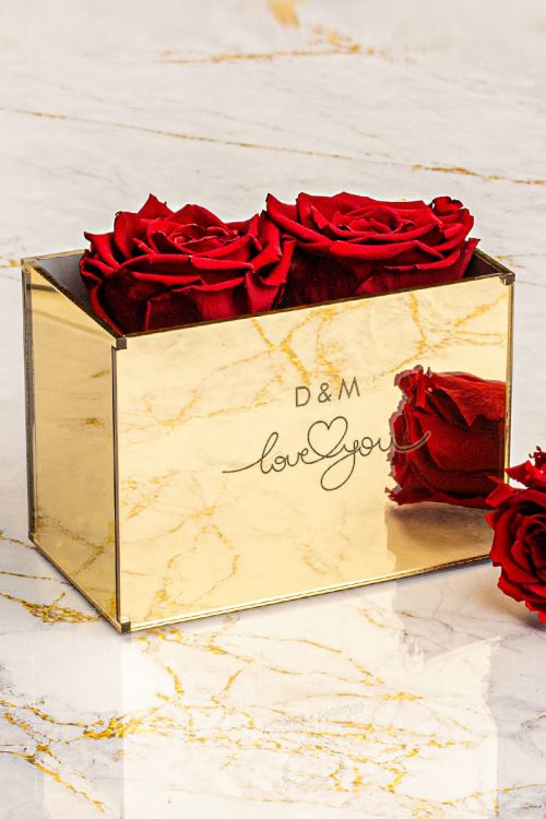 Παντοτινά Τριαντάφυλλα, Forever Red Rose Mirror - Love You