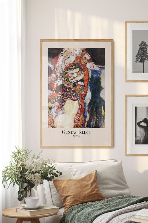 Gustav Klimt The Bride Premium Poster