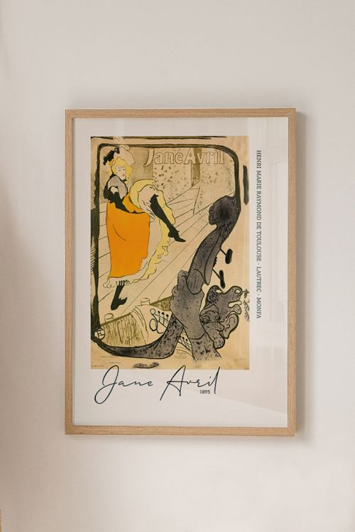 Jane Avril 1893 No1 Premium Poster