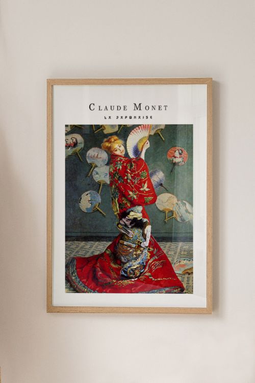 Claude Monet La Japonaise Premium Poster