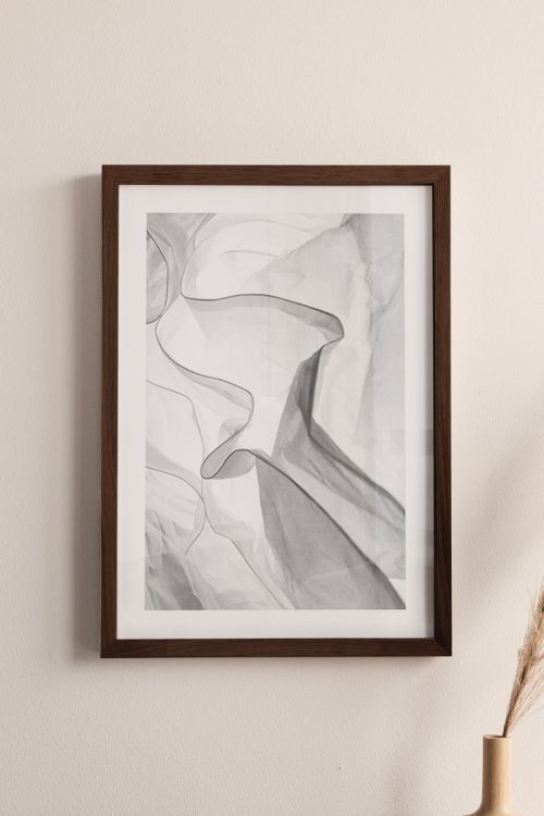 White Fabric Premium Poster