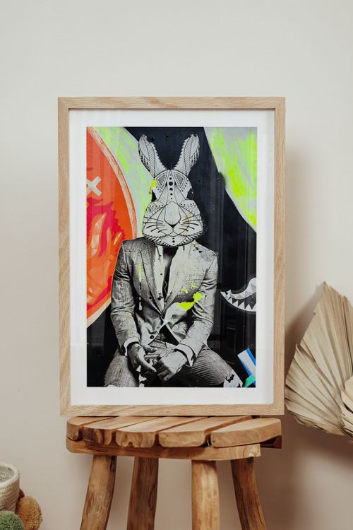 Street Stencil Art No2 Premium Poster