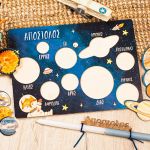 Ξύλινο Εκπαιδευτικό Παιχνίδι & Λαμπάδα, Πλανήτες & Άστρα