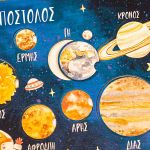 Ξύλινο Εκπαιδευτικό Παιχνίδι & Λαμπάδα, Πλανήτες & Άστρα