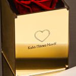 Παντοτινά Τριαντάφυλλα, Παντοτινό Τριαντάφυλλο με Δώρο Λαμπάδα, Red Rose Mirror Heart