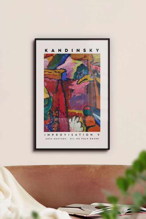 Kandinsky Improvisation V Premium Poster