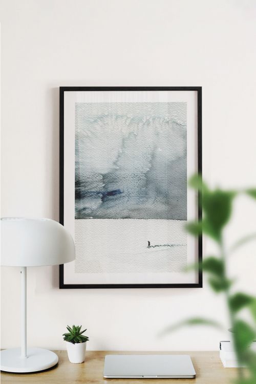 Watercolor Abstract Nature No12 Premium Poster