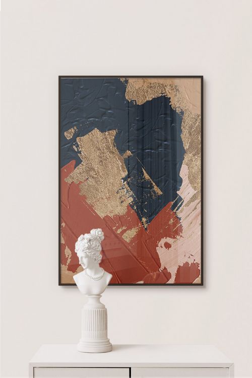 Abstract Oil Fine Art No18 Premium Poster