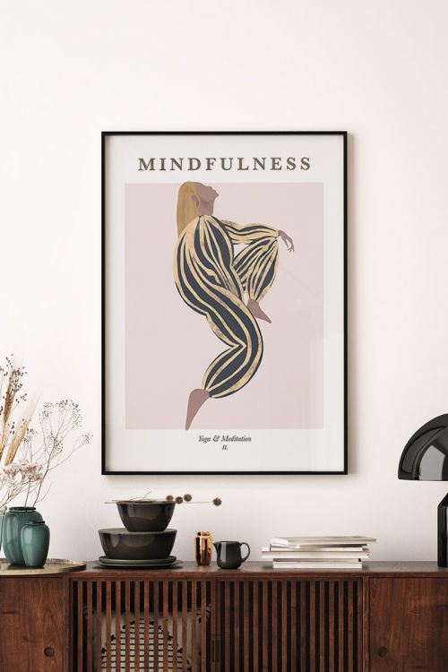 Mindfulness Yoga Premium Poster
