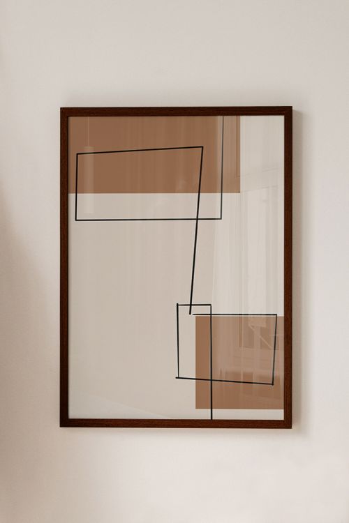 Line Art Abstract No42 Premium Poster