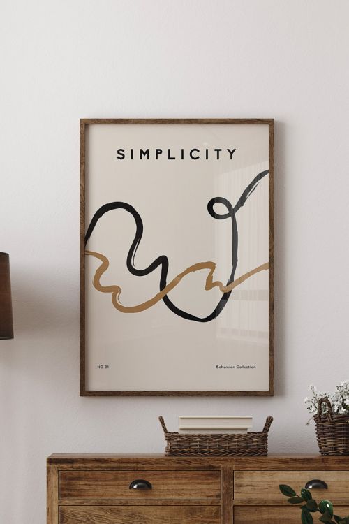 Abstract Art Simplicity Premium Poster