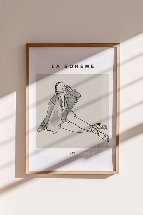 La Boheme Woman No1 Premium Poster
