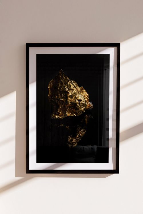 Abstract Golden Premium Poster