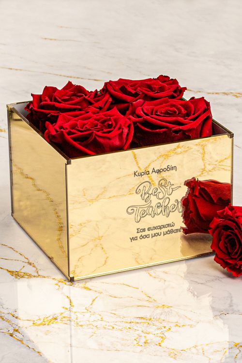 Παντοτινά Τριαντάφυλλα, Forever Red Rose Mirror - Best Teacher