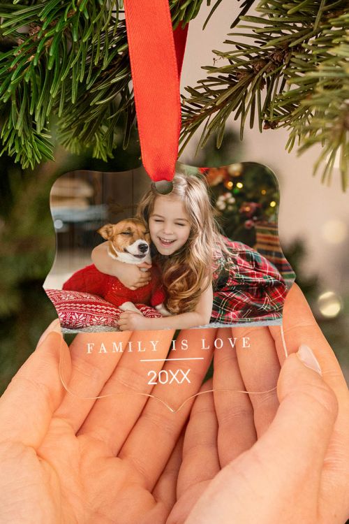 Christmas Family, Στολίδι Δέντρου Με Φωτογραφία
