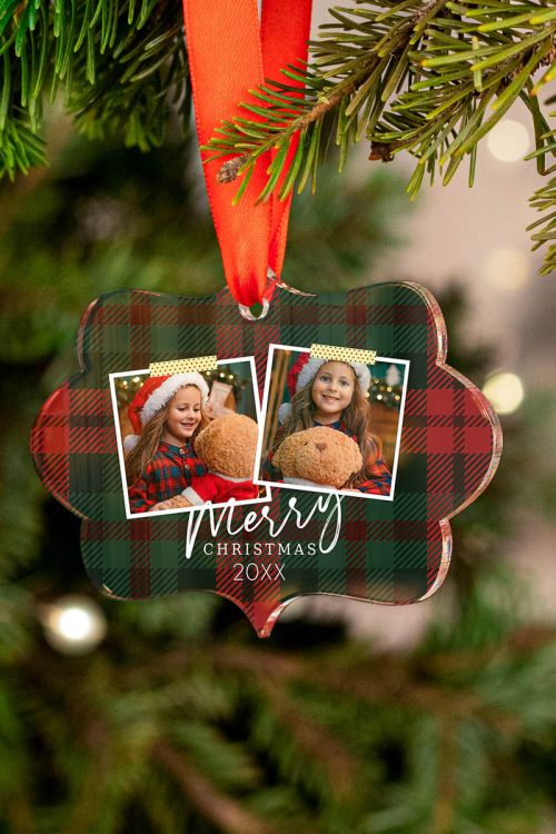 Christmas Are Merry, Στολίδι Δέντρου Με Φωτογραφία