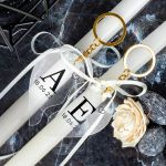 2 Λαμπάδες με Μπρελοκ Κλειδιών, Passion Letters Plexi