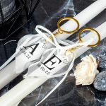 2 Λαμπάδες με Μπρελοκ Κλειδιών, Passion Letters Plexi