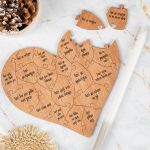 Ξύλινο Puzzle με Θήκη Δώρο Λαμπάδα, 20 Reasons I Love You