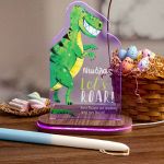 Φωτιστικό Led με Δώρο Λαμπάδα, Roar Dino