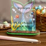 Φωτιστικό Led με Δώρο Λαμπάδα, Mermaid Squad
