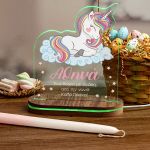Φωτιστικό Led με Δώρο Λαμπάδα, Dream Unicorn