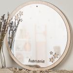 Καθρέφτης Παιδικού Δωματίου με Όνομα & Δώρο Λαμπάδα