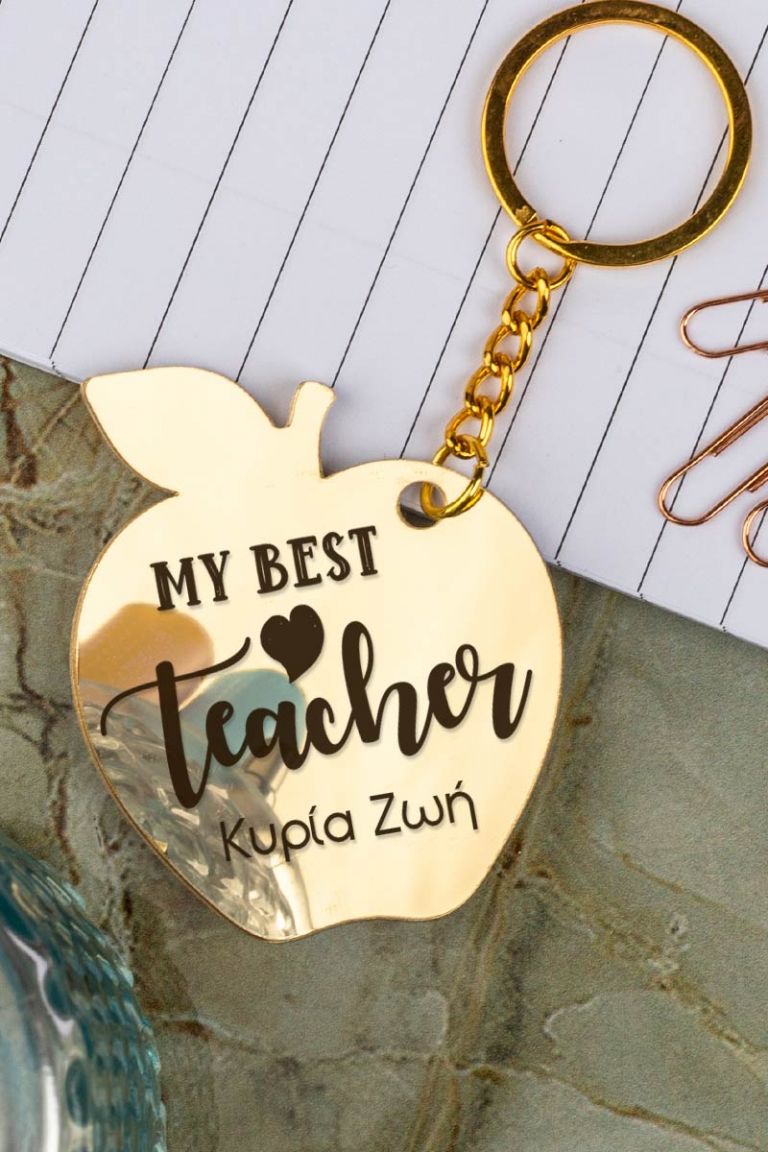 teachers-keychains-gold-plexi-apple-b-one-teacher