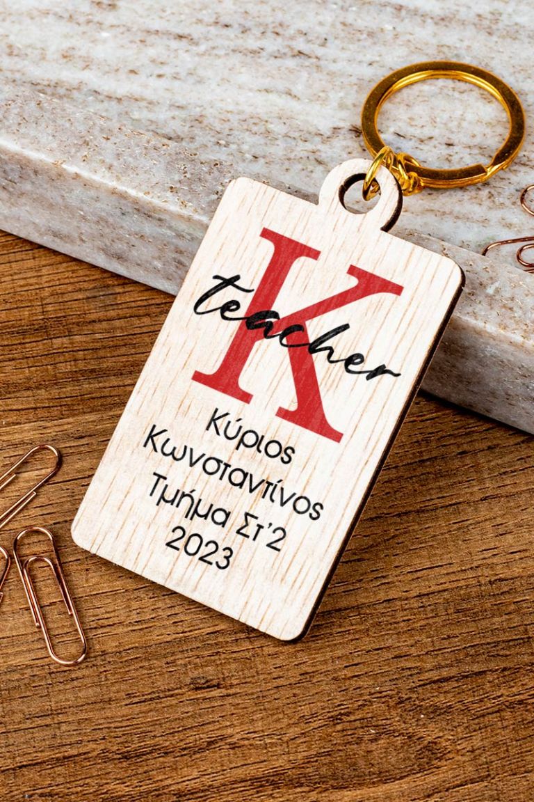 teachers-keychains-wooden-frame-c-monogram