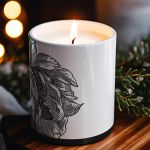 Αρωματικό Κερί, Χειροποίητο με Άρωμα Vanilla Cream, FlowerMyst