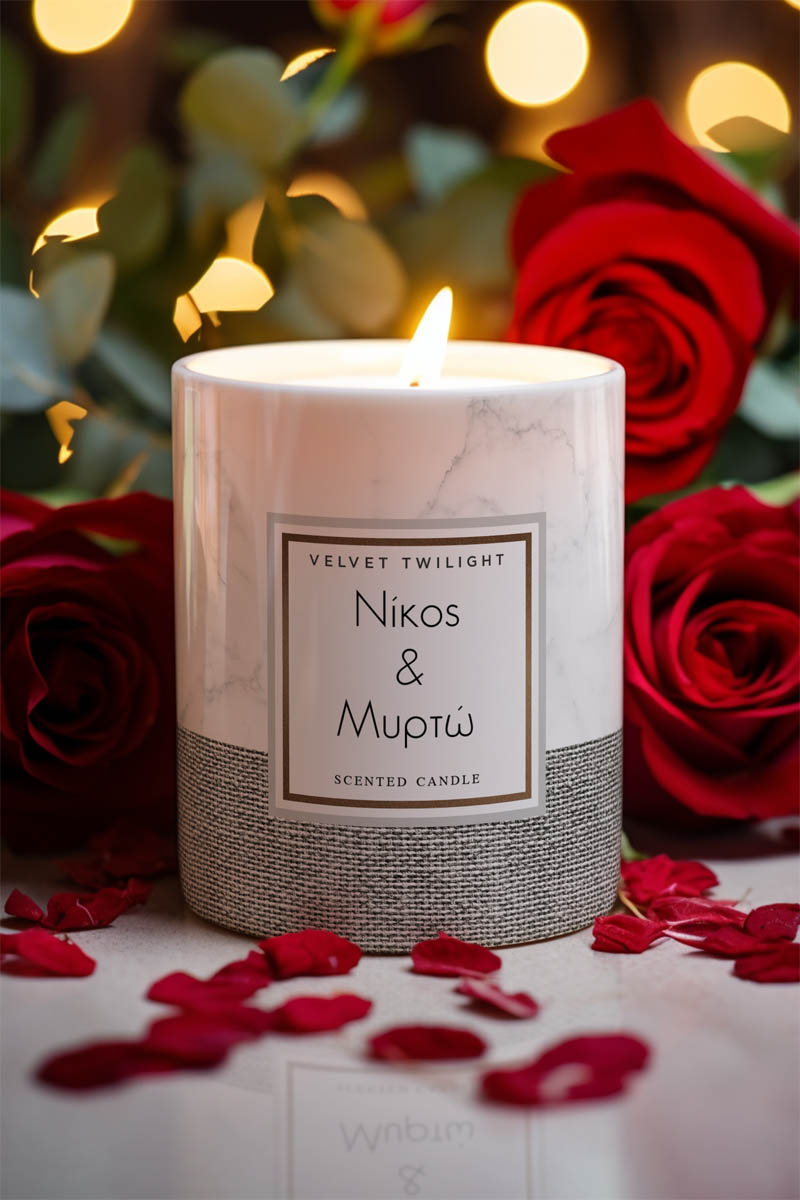 Αρωματικό Κερί, Χειροποίητο με Άρωμα Vanilla Cream, Twilight