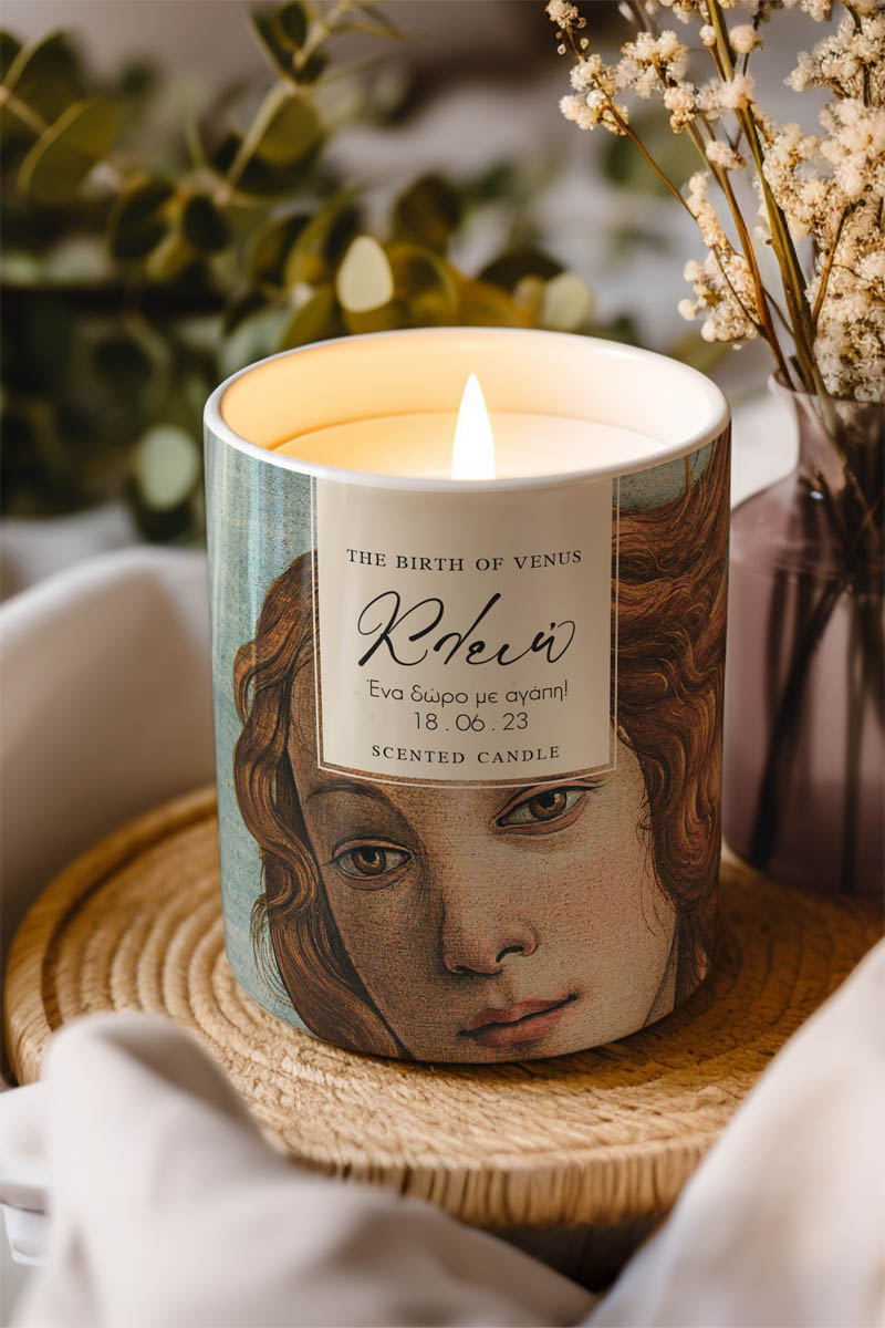 Αρωματικό Κερί, Χειροποίητο με Άρωμα Vanilla Cream, Venus Birth