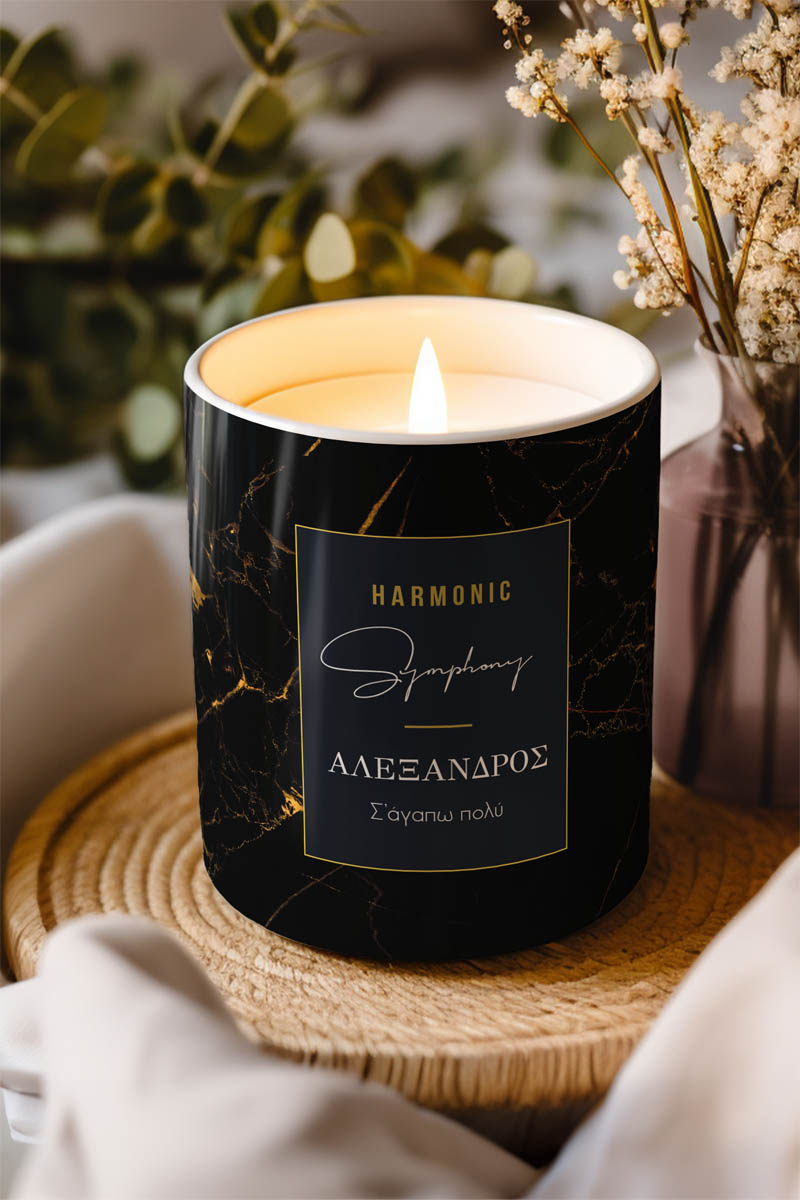 Αρωματικό Κερί, Χειροποίητο με Άρωμα Vanilla Cream, Symphony