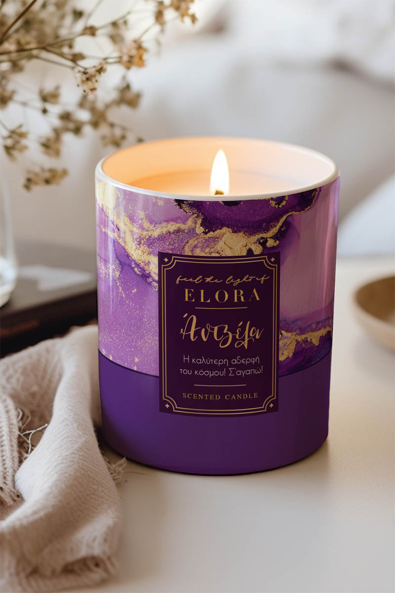 Αρωματικό Κερί, Χειροποίητο με Άρωμα Vanilla Cream, Flora