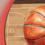 Φωτιστικό Τοίχου με Premium Λαμπάδα και Σχέδιο Μπάλα Μπάσκετ