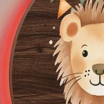 Φωτιστικό Τοίχου με Premium Λαμπάδα και Σχέδιο Λιονταράκι