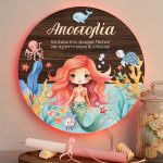 Φωτιστικό Τοίχου με Premium Λαμπάδα και Σχέδιο Γοργόνα