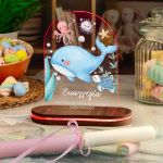 Φωτιστικό Led με Premium Λαμπάδα και Σχέδιο Μικρή Φαλαινίτσα