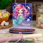 Φωτιστικό Led με Premium Λαμπάδα και Σχέδιο Ροζ Γοργόνα